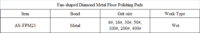 FPM21 Fan-shaped Diamond Metal Floor Polishing Pads.png
