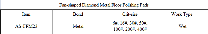 FPM23 Fan-shaped Diamond Metal Floor Polishing Pads.png