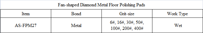 FPM27 Fan-shaped Diamond Metal Floor Polishing Pads.png