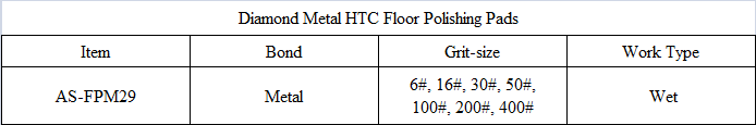 FPM29 Diamond Metal HTC Floor Polishing Pads.png