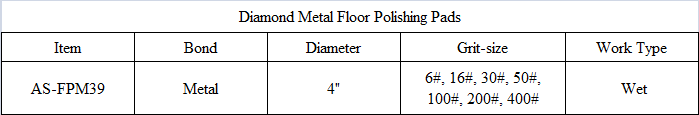 FPM39 Diamond Metal Floor Polishing Pads.png