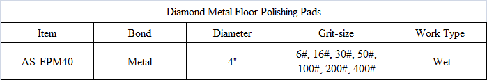 FPM40 Diamond Metal Floor Polishing Pads.png
